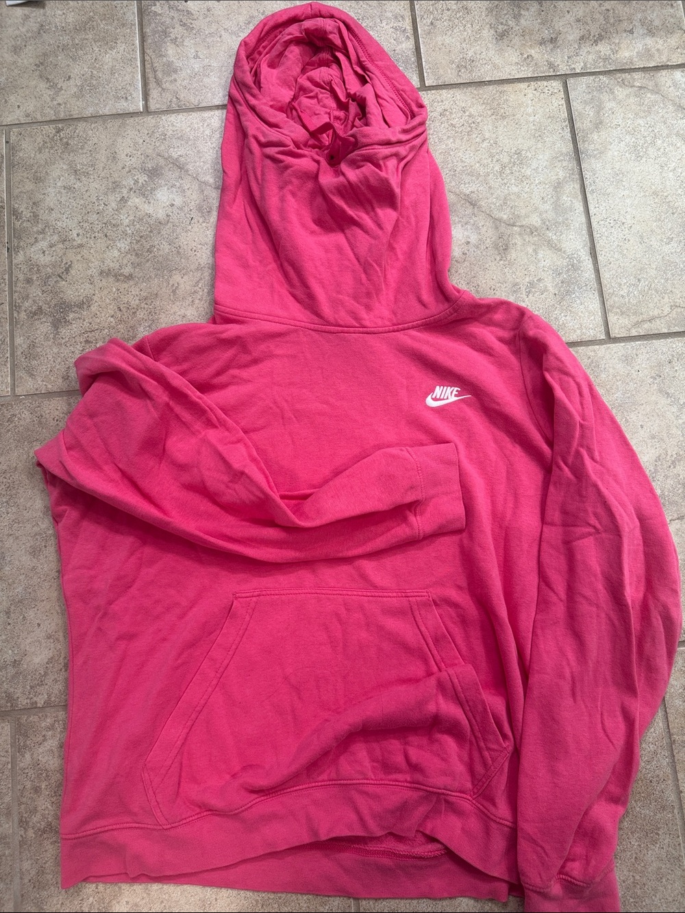 Nike Hot Pink Pullover Hooded Sweatshirt